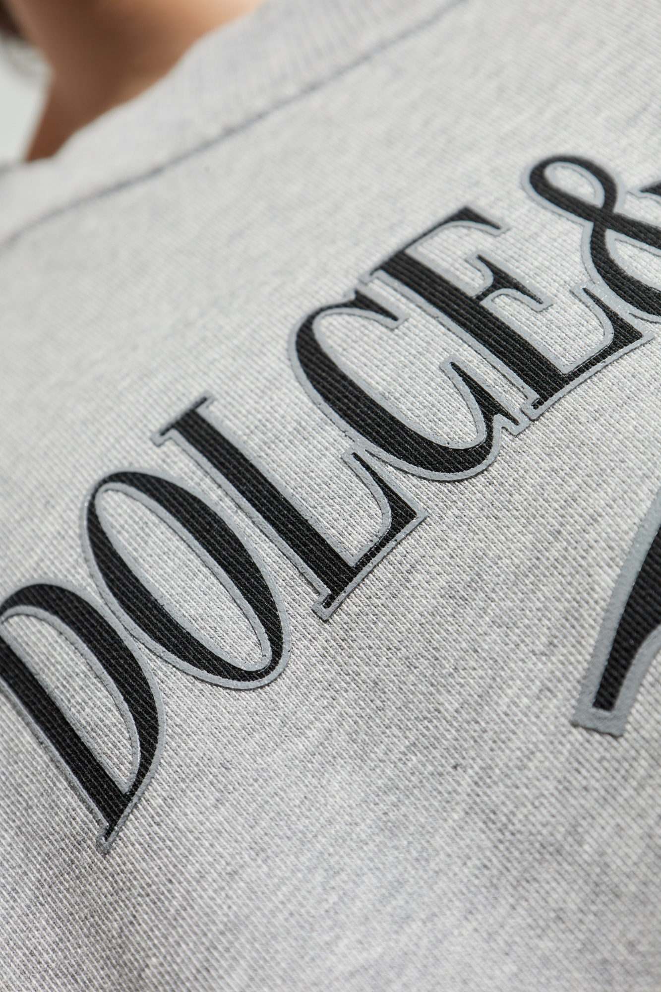 Grey Sweatshirt with logo Dolce & Gabbana - Vitkac AS